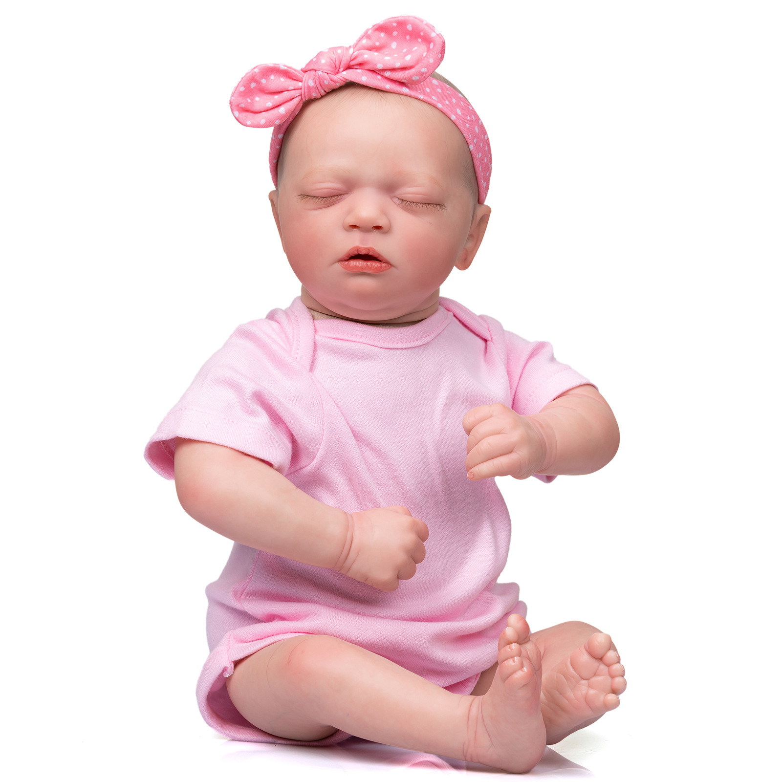 48cm Reborn Baby Skya simulación Baby Reborn muñeca dibujado a mano entrega de una sola pieza transfronteriza