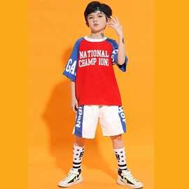 六一儿童啦啦操表演服爵士舞服装中小学生运动会班服嘻哈街舞套装