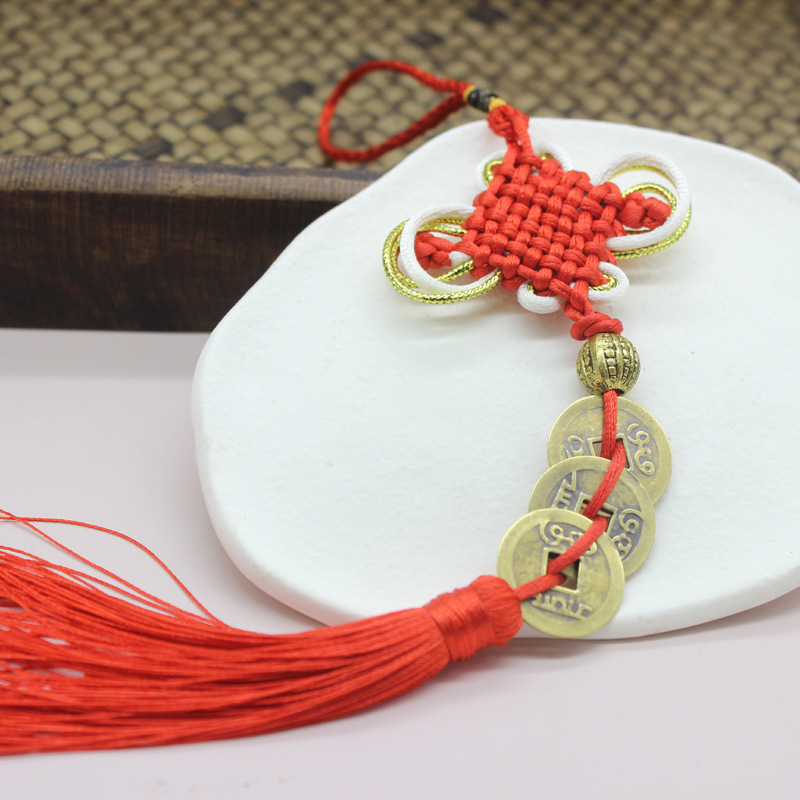 6 # 프놈펜 매듭 + 황동 세 황제 돈