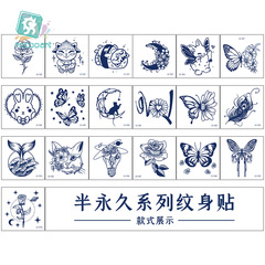 New herbal tattoo stickers herbal semi-permanent men and women fashionable small fresh tattoo stickers factory direct sales