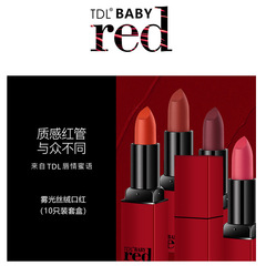 Lipstick Set Matte Fashion 520 Qixi Valentine's Day Birthday Gift for Girlfriend 10 Pieces with Handbag Gift Box