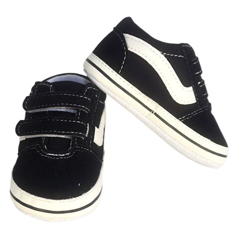 Кроссовки на липучках для малышей в детском саду, детские кеды в корейском стиле, повседневная тканевая обувь для младенцев, модные