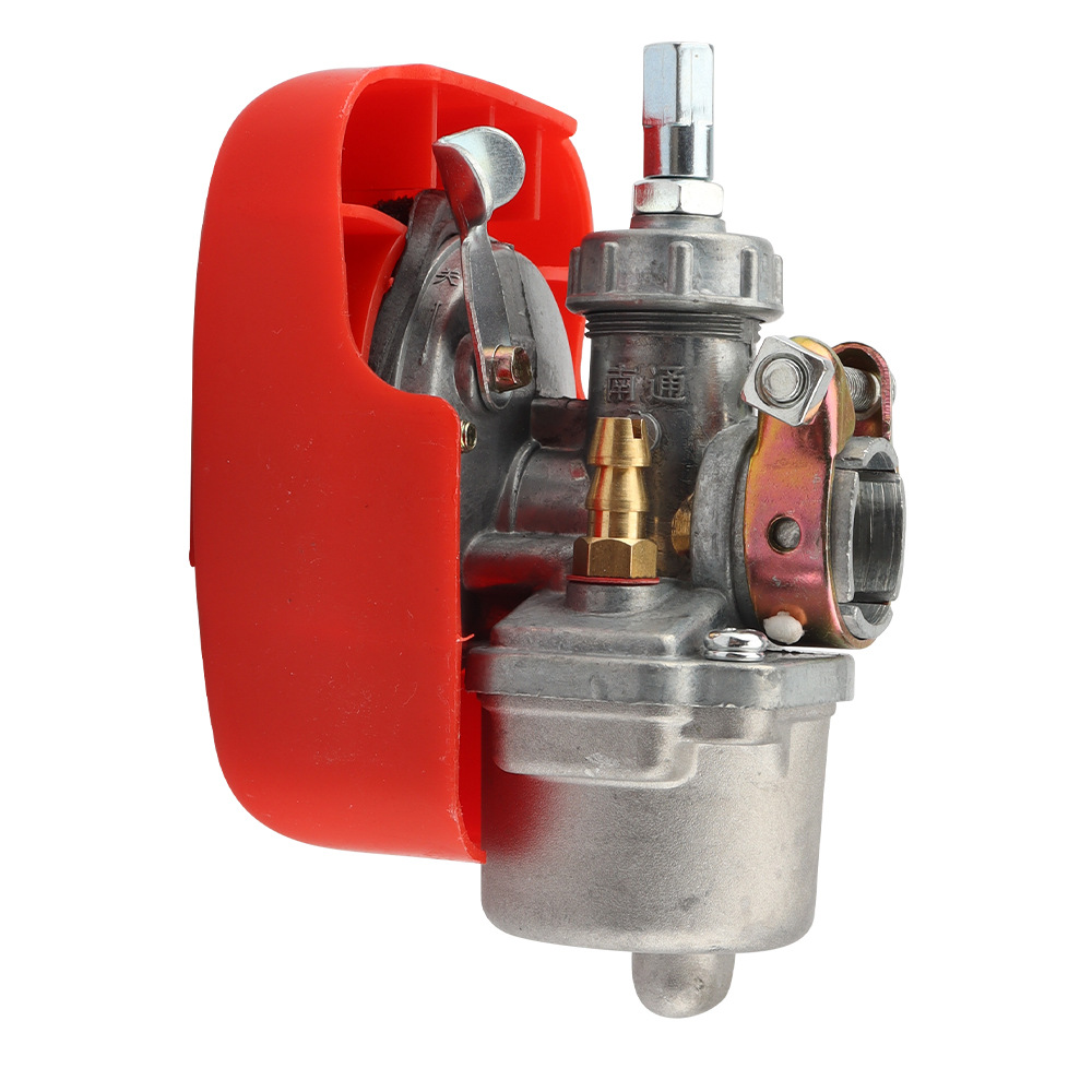 Mini Motorcycle Accessories Red Carburetor with Air Filter Suitable for Two-Stroke 50Cc 60Cc 80Cc