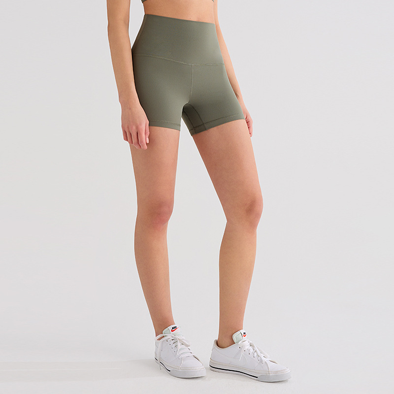 Inf pantalones de yoga de tres puntos para mujer lijados de cintura alta y glúteos pantalones cortos de ciclismo de fitness de secado rápido leggings deportivos lulu