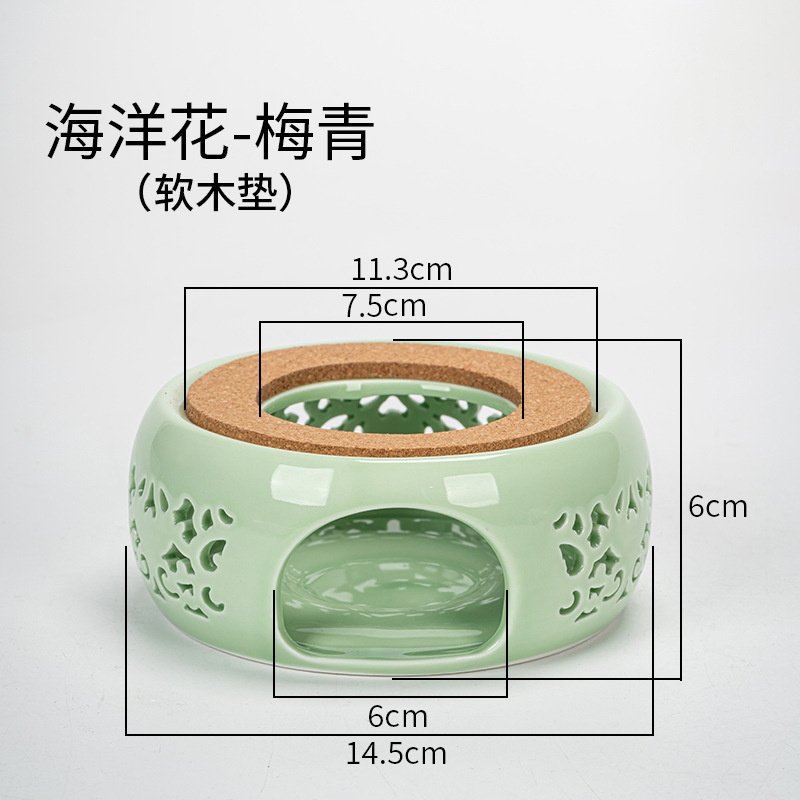 Directo de fábrica de té de la vela calentador de cerámica de la preservación del calor del hogar calefacción calentador de té restaurante Hotel calentador de té