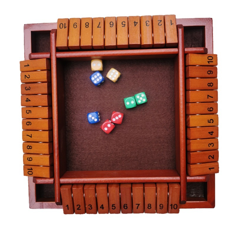 Cecpc Party Interactive Puzzle Wine Ling Toy Board Game Card Cuatro lados Digital Flip Accesorios para juegos de bebida