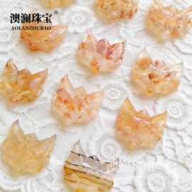 天然玛瑙龙纹狐狸面具吊坠男女情侣龙纹玉髓雕刻叶子葫芦挂件批发