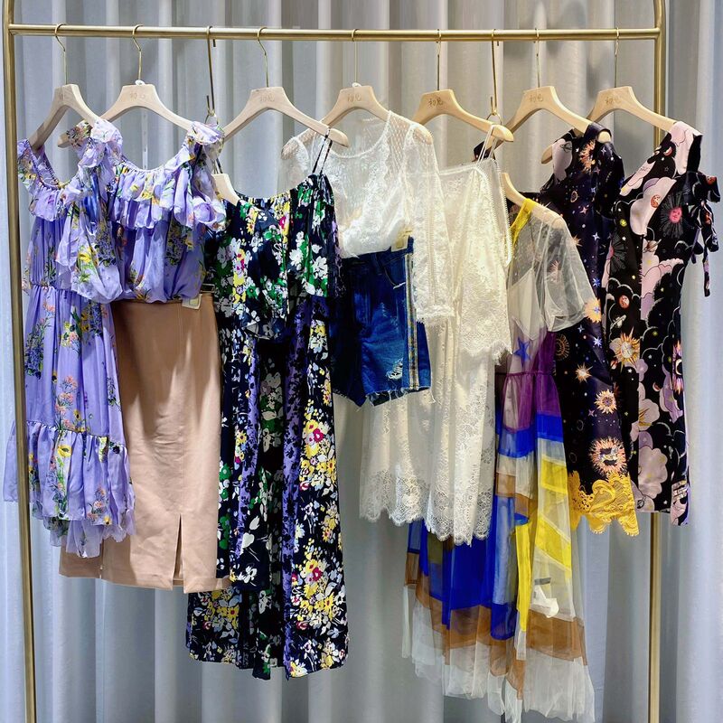 Summer women's clothing brand discount counter withdrawal cut label women's primary source Miscellaneous wholesale designer tail goods