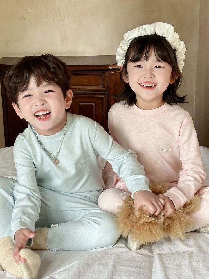 Children's demi-season velvet set