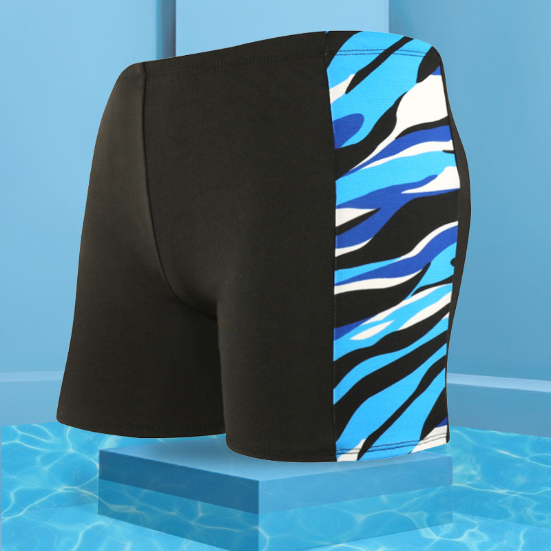 Pantalones de baño de talla grande personalizados ligeros para hombres pantalones de playa de aguas termales de ángulo plano anti-vergüenza pantalones de baño de secado rápido logotipo personalizado