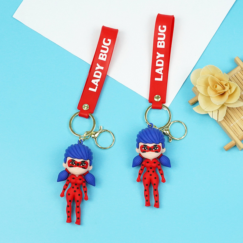 Cross-Border Popular Miracle Girl Keychain Bag Pendant Car Keychain Ornament Claw Machine Points Redemption