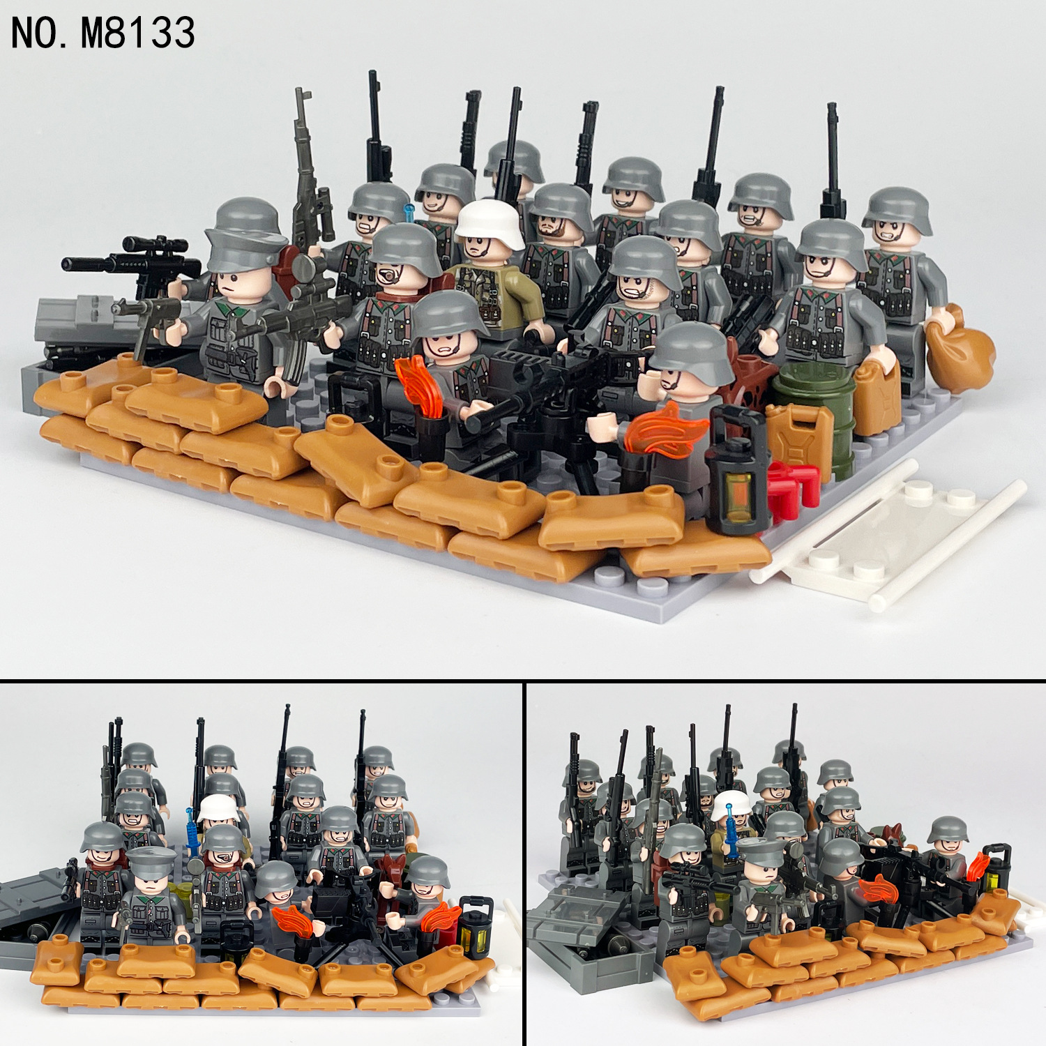 M8133 German Soldiers Building Blocks