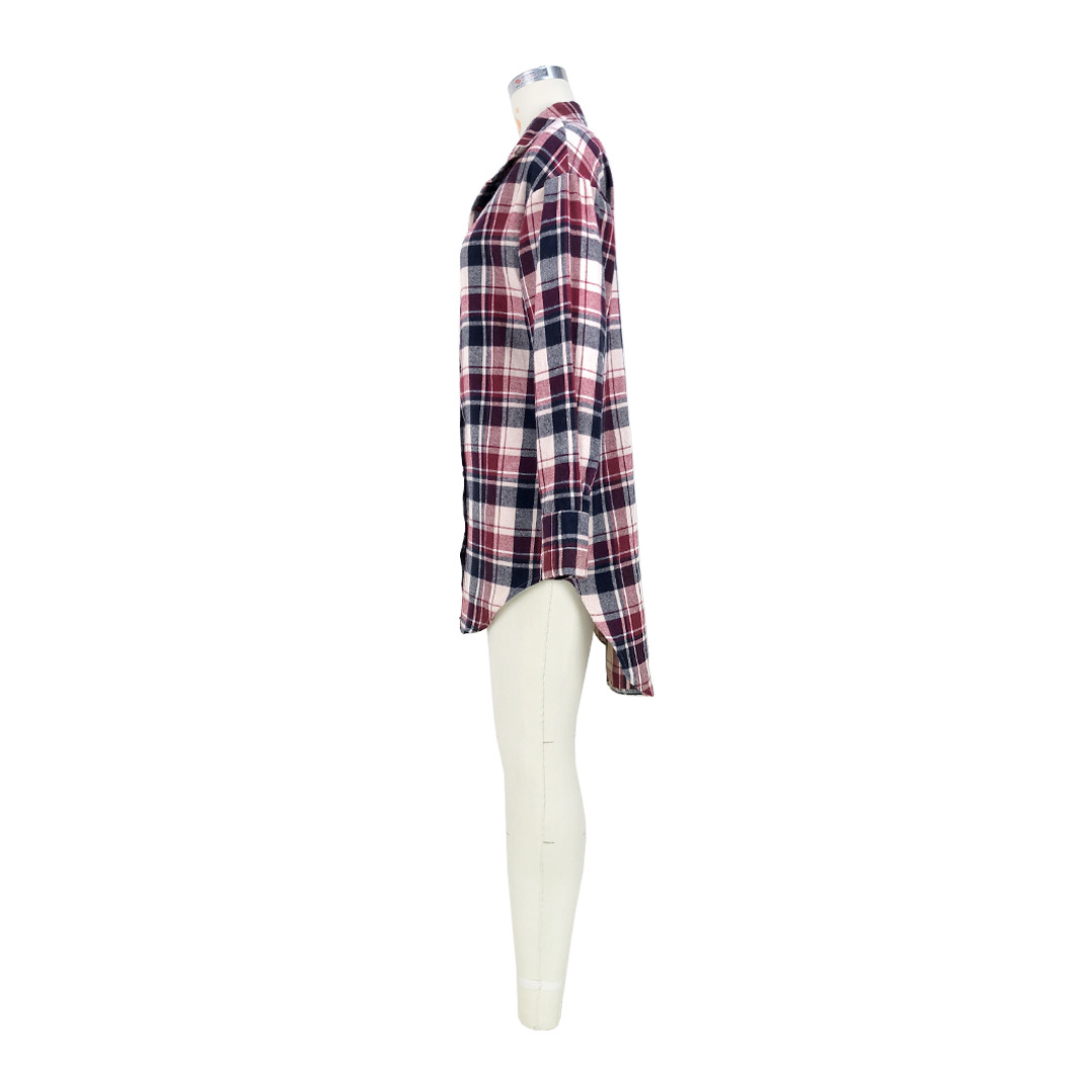 Women Clothing Comfortable Cotton Plaid Coat Shirt Dress 23 Women Clothing Comfortable Cotton Plaid Coat Shirt Dress