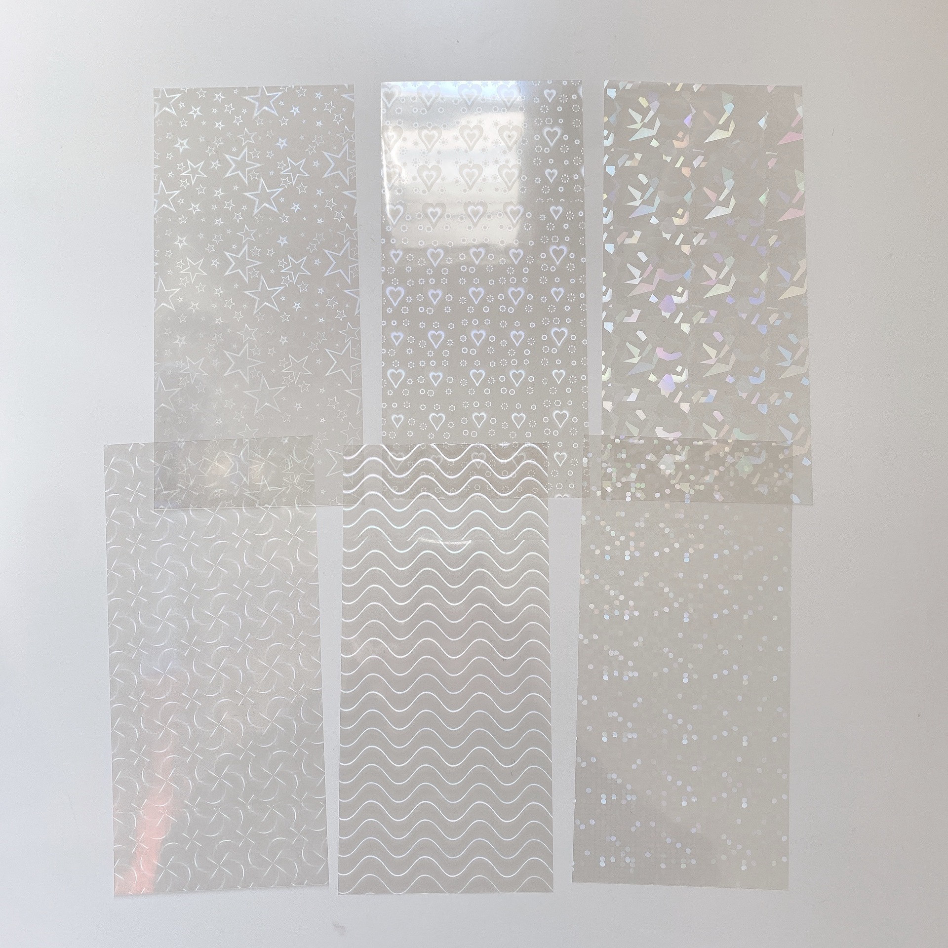 Polaroid foto brillante película láser etiqueta Gu Chuck película álbum de fotos estrella persiguiendo DIY etiqueta transparente