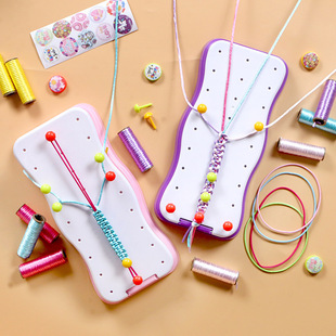 Cross-Border Exclusive DIY Friendship Bracelet Weaving Tool for Girls, DIY Threading Bracelet Children's Weaving Making Kit Toy