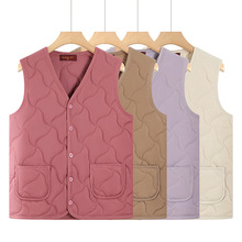 新款秋冬轻薄马甲马夹外套妈妈装60岁奶奶装休闲百搭坎肩保暖上衣