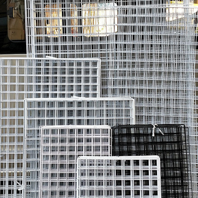 ins grid Hanging basket Tray Barbed wire Shelf supermarket household Storage racks goods shelves Mesh Stands Storage basket