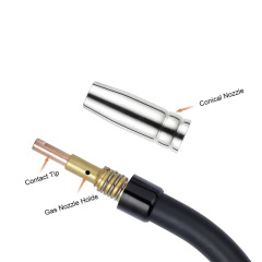 Cross-border MB15AK protective mouth MIG two-guard welding gun accessories 14AK conductive mouth protector 10PCS