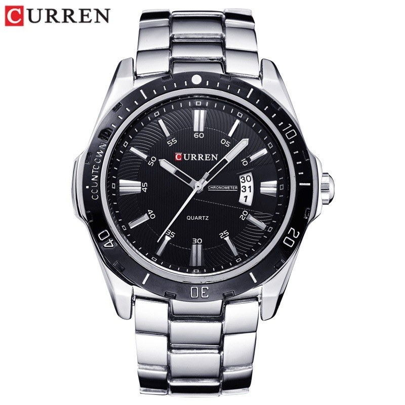 CURREN / CARRIEN 8110 Calendario impermeable para hombres Personalidad de moda relojes de cuarzo relojes de hombre Guangdong