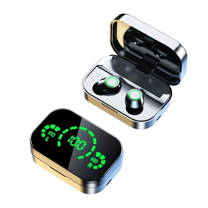 国境を越えた人気の YD03 Bluetooth ヘッドセット HD 大画面スマート デジタル ディスプレイ カラフルなライト タッチ コントロール インイヤー Bluetooth ヘッドセット|undefined