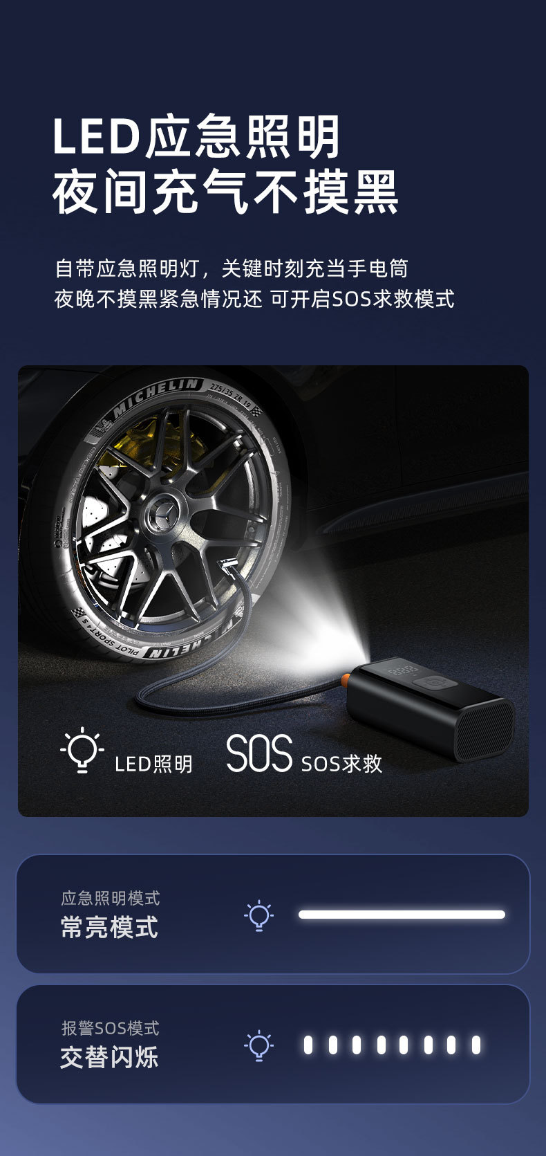 Daisheng B6 tragbare Kfz-Luftpumpe, multifunktionale Auto-Reifenpumpe, elektrische Luftpumpe, Hersteller, grenzüberschreitende Luftpumpe