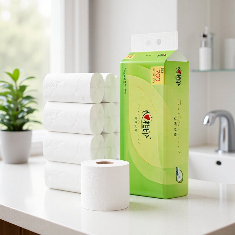 Xinxiangyin Toilet Paper 700g Four-Ply Toilet Paper Household Affordable Bulk Toilet Paper for Home Use