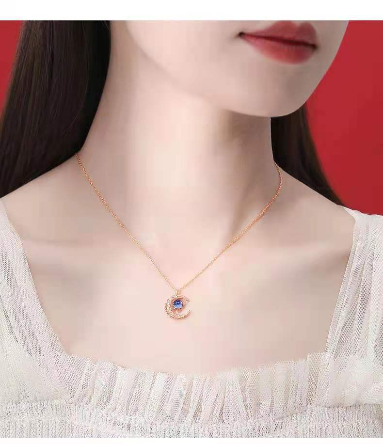 Star and Moon Necklace - Style