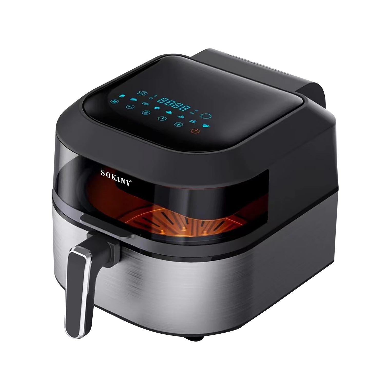 Export 10038 Air Fryer for Home Use 6.5L Touch Screen Visualized Air Fryer Airfryer Sokany