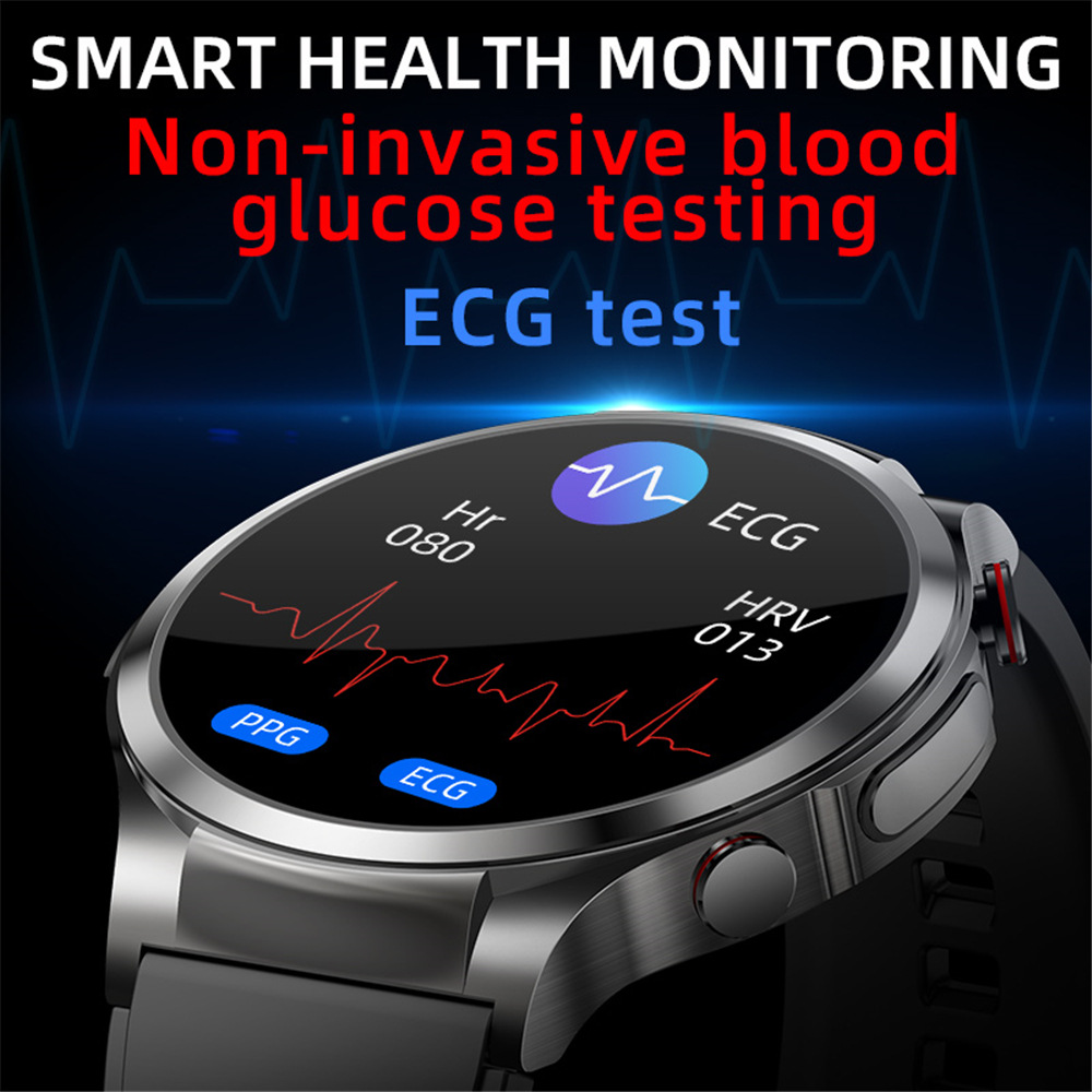 ECG PPG W11Pro reloj inteligente no invasivo de glucosa en sangre oxígeno en sangre Frecuencia Cardíaca ECG monitoreo del sueño ejercicio