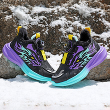 巴拉巴拉旋转纽扣童鞋男童棉鞋冬季新款跑步鞋加绒大棉儿安特踏步