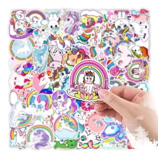 50 new Unicorn graffiti stickers balance car skateboard computer wall decoration stickers wholesale