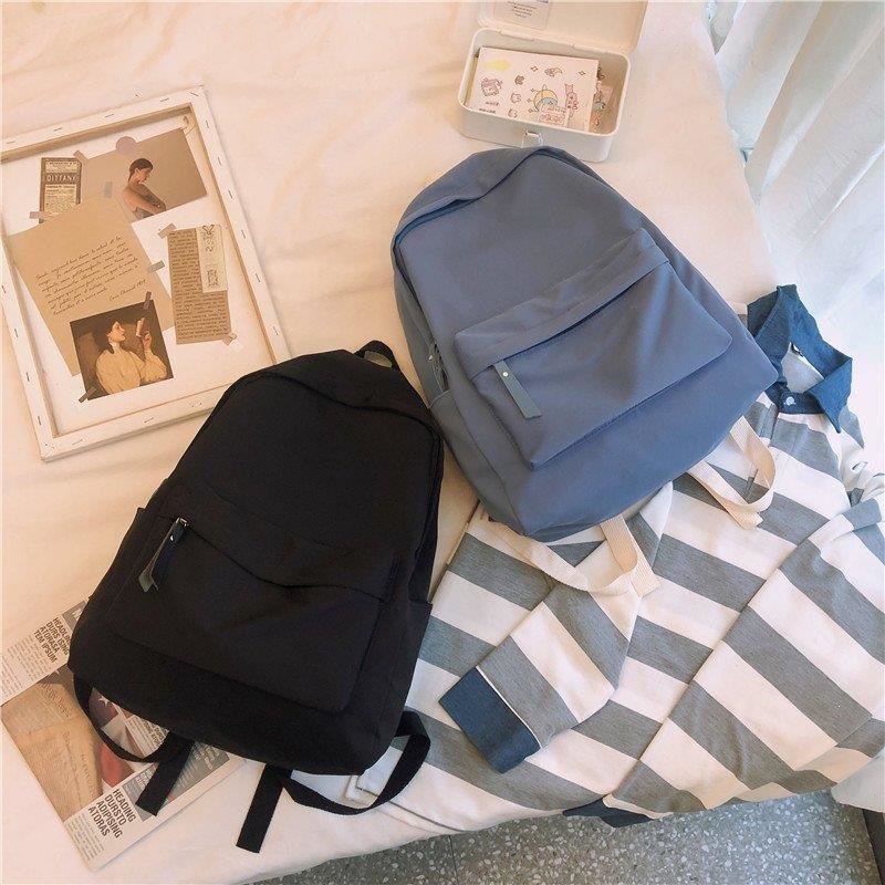 Brand solid color fashionable backpack for men and women for leisure