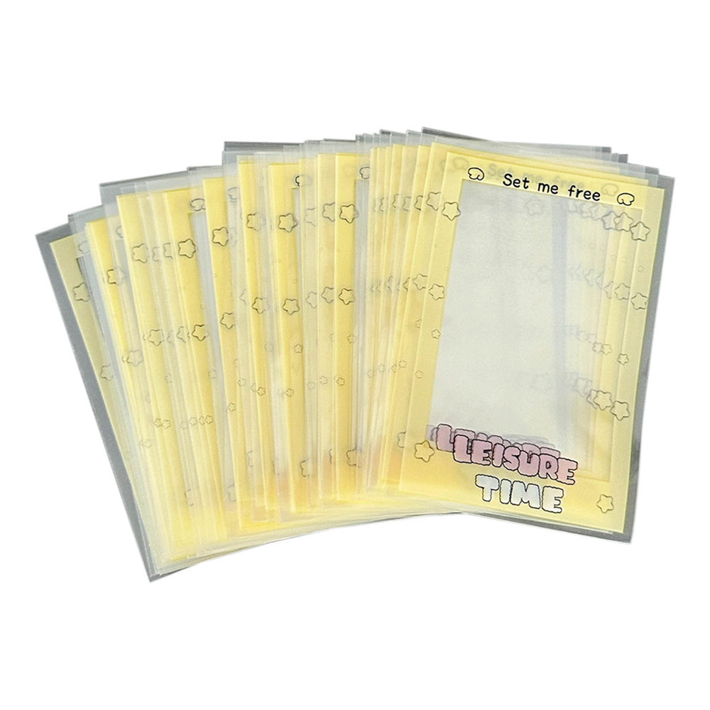 Tengyi original ins wind girl corazón juego de tarjetas película estrella ídolo foto bolsa protectora decoración bolsa de embalaje al por mayor