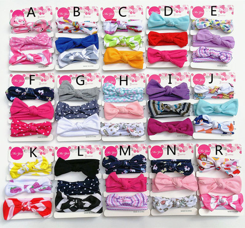 European and American new children's hairbands, rabbit ears, three-piece set, infant headbands, male and female baby hair accessories, bow headbands