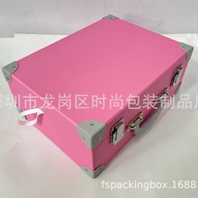 工厂定制高级纸板方形手提盒 带塑料提手塑料角