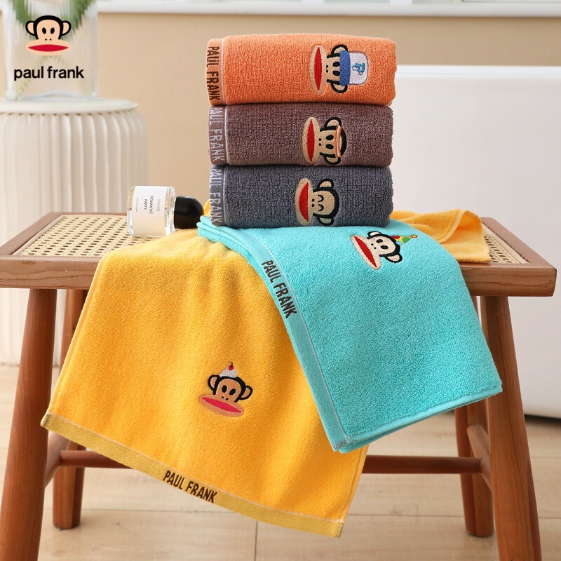 Big Mouth Monkey Embroidered Plain Cotton Towel Soft Super Absorbent Cotton Cartoon Towel Adult Home Bath Towel Big Mouth Monkey Embroidered Plain Cotton Towel Soft Super Absorbent Cotton Cartoon Towel Adult Home Bath Towel
