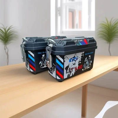 Electric car tail box — Waterproof, Thickened and Drop-Resistant - 25l-sticker-black-forest-tailstock-model-integrated-bracket