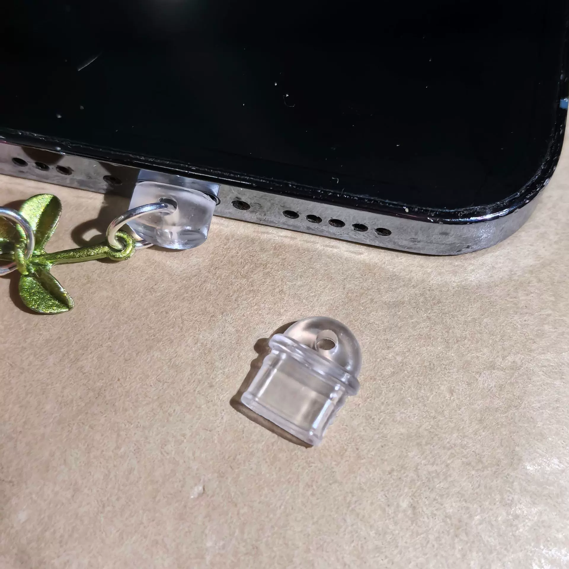DIY配件手机耳机孔充电口防尘塞堵头，自制手工零件情侣挂件饰品