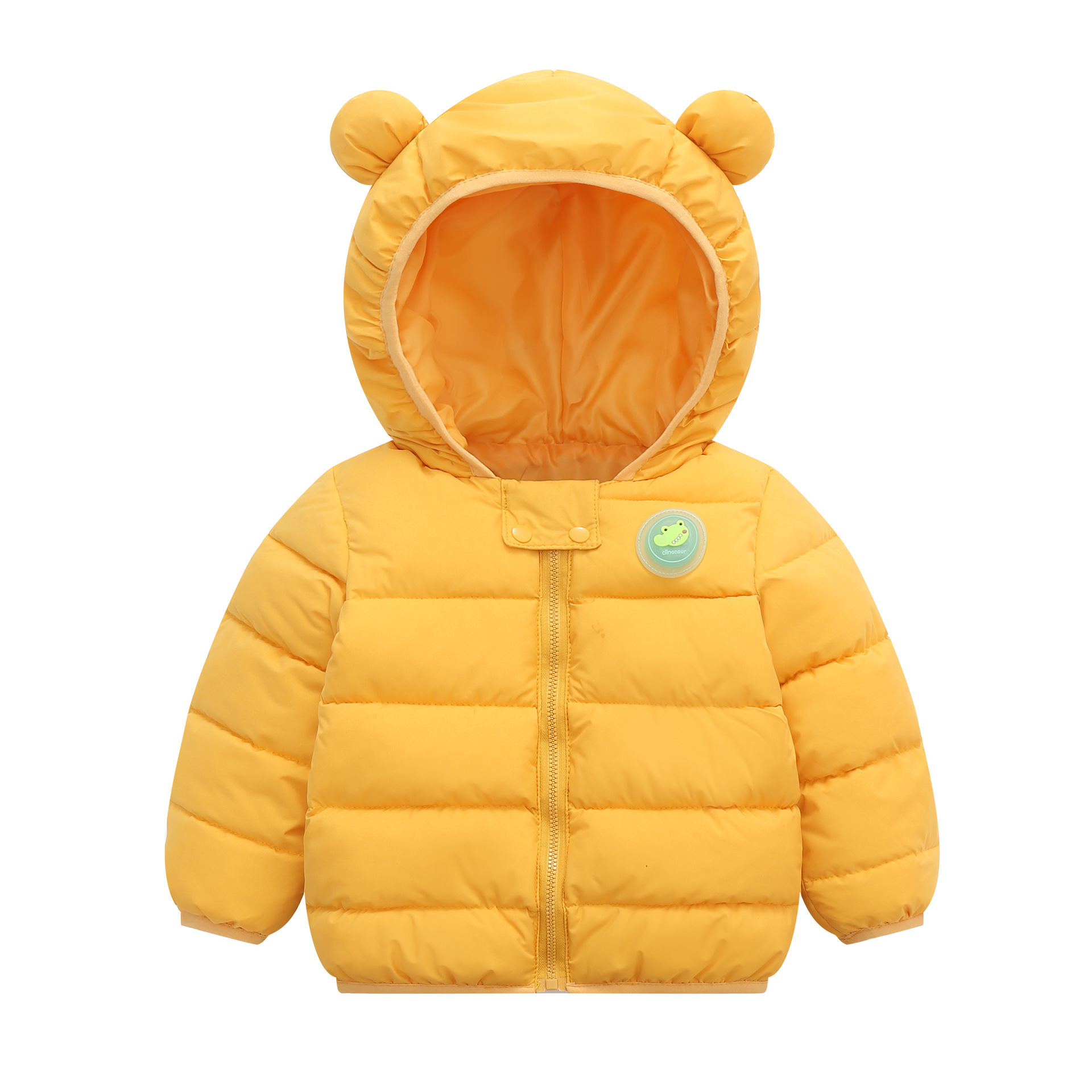 2024 Nuevo invierno Niños intermitente oído de algodón acolchado chaqueta de los niños pequeños niños y niñas bebé infantil engrosada Chaqueta de algodón acolchado