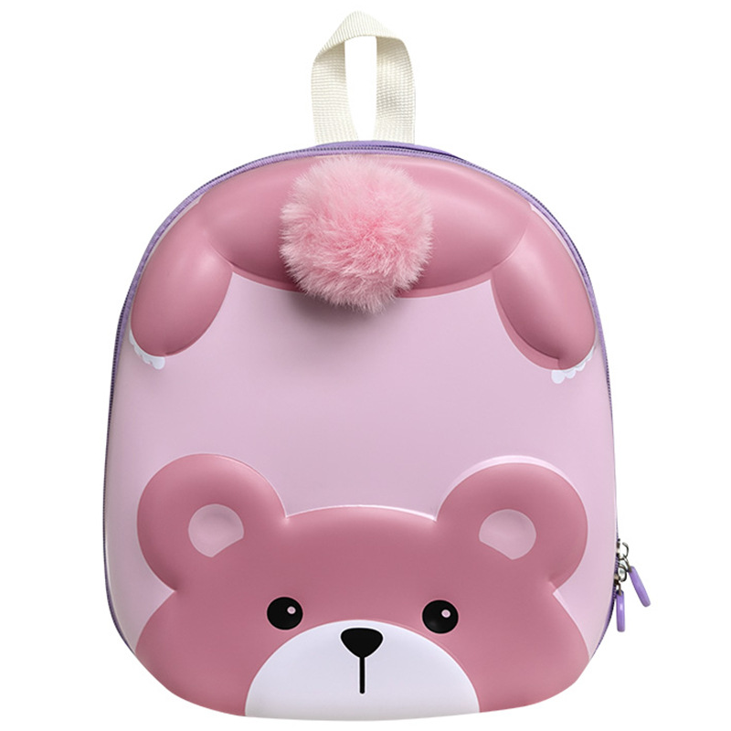 Cute oso niña jardín de infantes mochila de dibujos animados bebés transpirables niños 3 años de edad 5 años de edad mochila preescolar