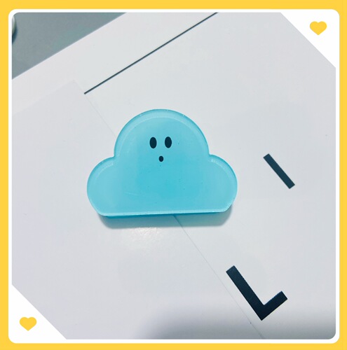 Xiaohongshu Cloud Emoji Ins Book Clip Simple Fixed Material Exam Paper Organization Holder Snack Seal Clip