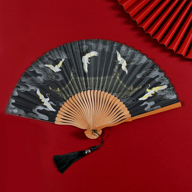 雅扇堂 Классический круглый веер, ручной Hanfu, чонсам, Китайский стиль