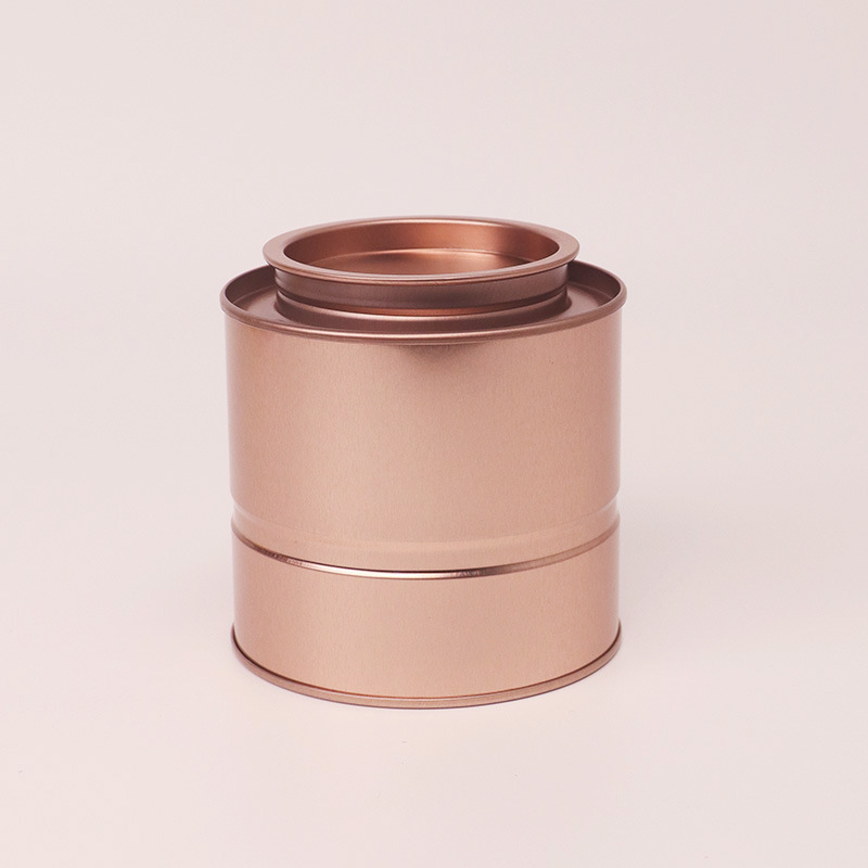 Latas apiladas, cilindros, latas de té, latas selladas, envases de regalo, cajas de hojalata de color sólido, lugar de origen del fabricante