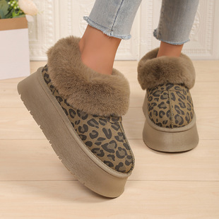 Amazon 2024 Winter Explosions Cross-border Foreign Trade fleece-lined Thickened Warm Thick Bottom Non-slip Snow Boots Women