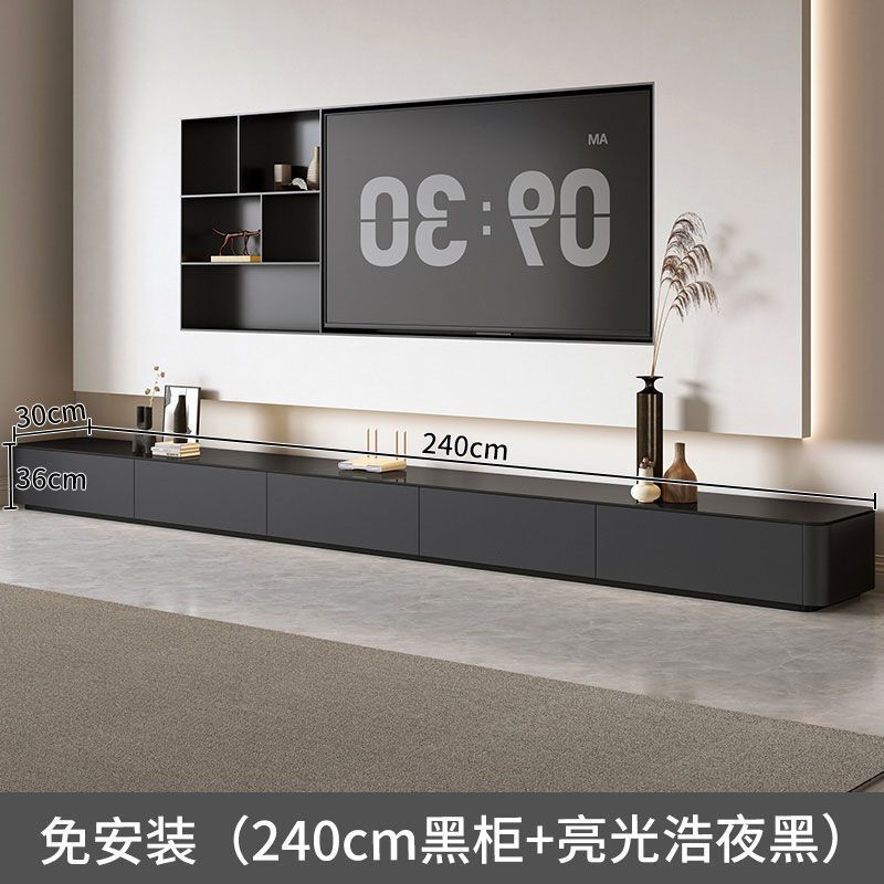 フロアテレビキャビネットリビングルームホーム2024新しい小さなアパートライト高級コーヒーテーブルテレビキャビネットの組み合わせ|undefined