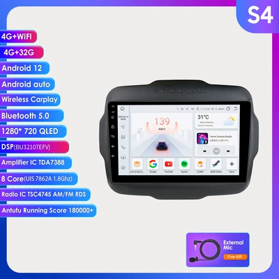 DVD Navigation Suitable for 16-20 Jeep - 432g-wifi4g-lte-version-7862-carplay-eight-core-9inch-suitable-for-16-20-jeep-renegade