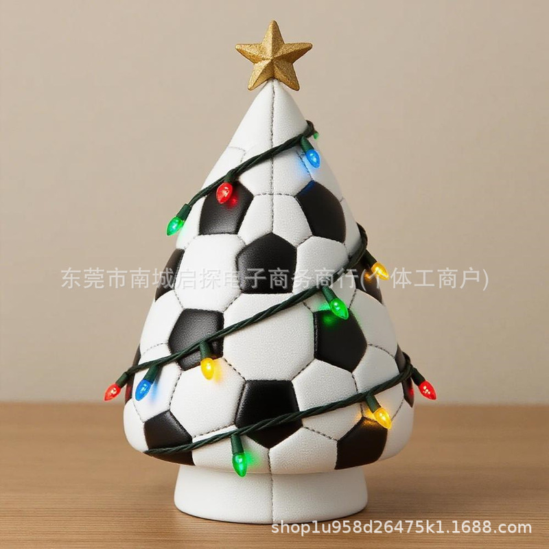 亚马逊创意热销新Football Christmas Tree Decor足球圣诞树装饰|undefined