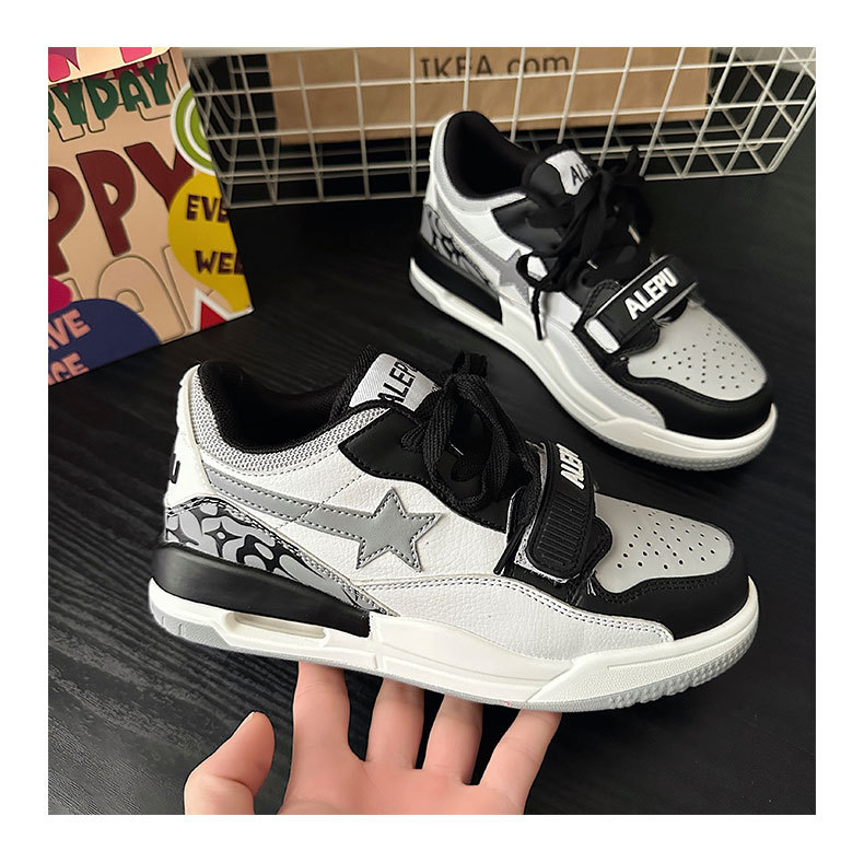 2023 neue koreanische Ins Wind Burst Crack Hit Farbe Casual Air Cushion Jogging Nische Paare atmungsaktive Sportschuhe für Männer und Frauen_voghion.com