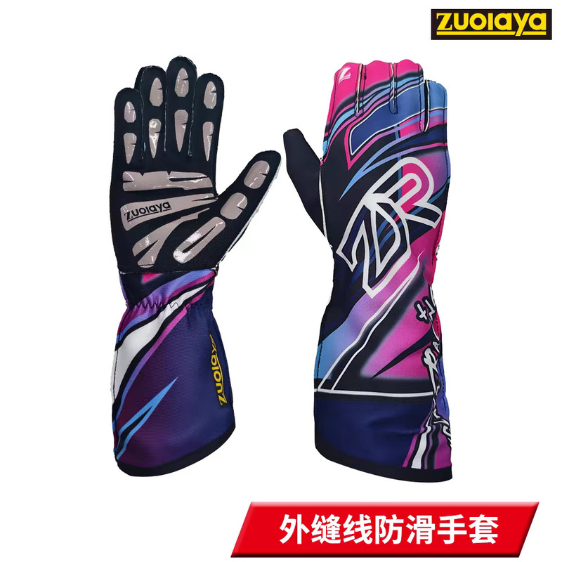 F1 Kart Car Rv Racing Long Outer Seam Gloves Non-Slip Lightweight Full-Length Silicone Wear-Resistant Customizable Pattern F1 Kart Car Rv Racing Long Outer Seam Gloves Non-Slip Lightweight Full-Length Silicone Wear-Resistant Customizable Pattern