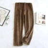 Deep coffee belly pants
